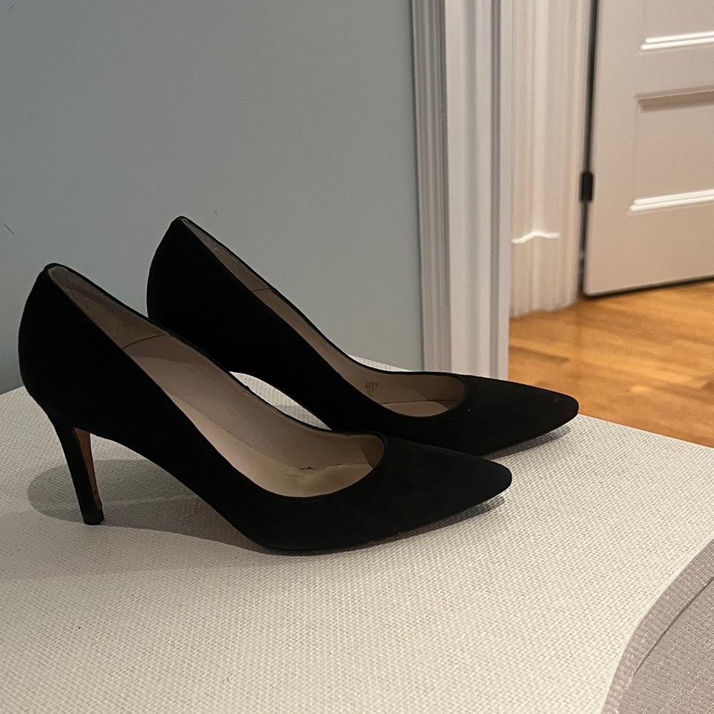 LK Bennett Black Suede Heels - Picture 3 of 3